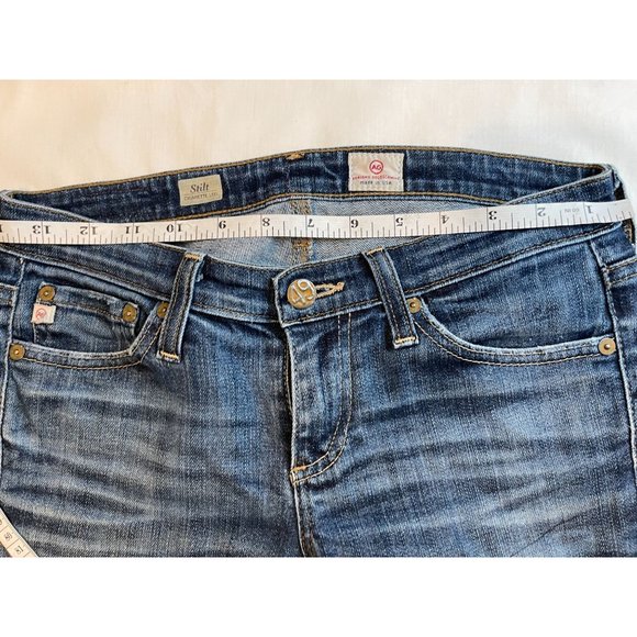 Adriano Goldschmied Womens Jeans Stilt Cigarette Leg BW9681 Cotton Blue Size 25R - Picture 4 of 12